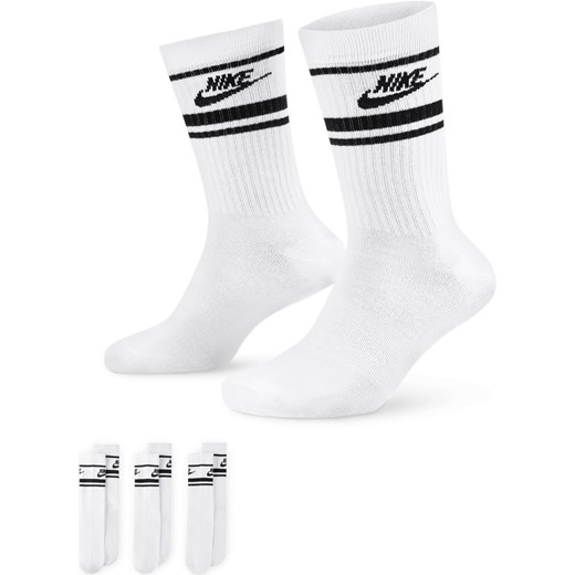 Klasyczne skarpety Nike Sportswear Dri-FIT Everyday Essential (3 pary) - Biel ze sklepu Nike poland w kategorii Skarpetki męskie - zdjęcie 178604886