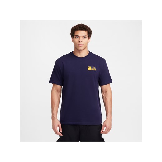 Męski T-shirt piłkarski Nike Inter Mediolan Premium - Niebieski ze sklepu Nike poland w kategorii T-shirty męskie - zdjęcie 178604908