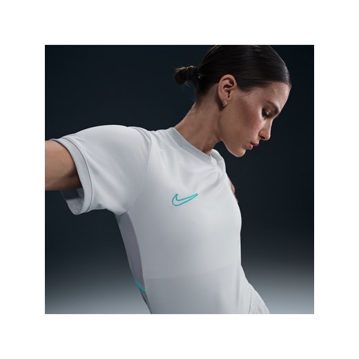 Damska koszulka piłkarska Dri-FIT Nike Academy - Szary Nike XS (EU 32-34) Nike poland