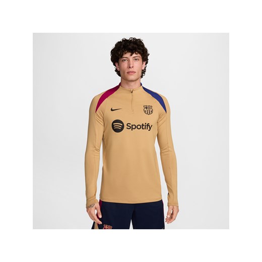 Męska treningowa koszulka piłkarska FC Barcelona Strike Nike Dri-FIT - Brązowy ze sklepu Nike poland w kategorii T-shirty męskie - zdjęcie 178605158
