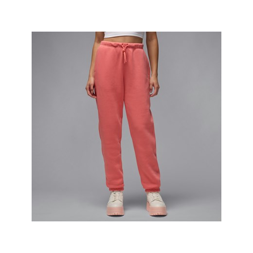 Spodnie damskie Jordan Brooklyn Fleece - Różowy ze sklepu Nike poland w kategorii Spodnie damskie - zdjęcie 178605186