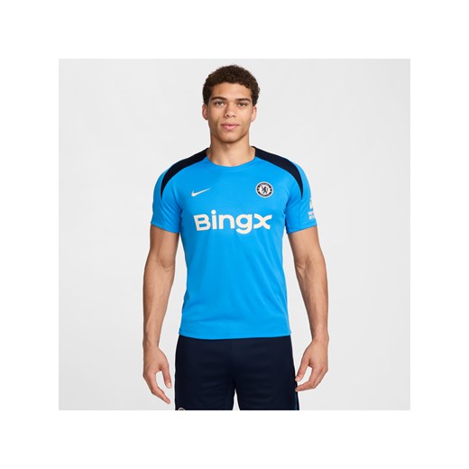 Męska dzianinowa koszulka piłkarska z krótkim rękawem Nike Dri-FIT Chelsea F.C. Nike 3XL Nike poland okazyjna cena