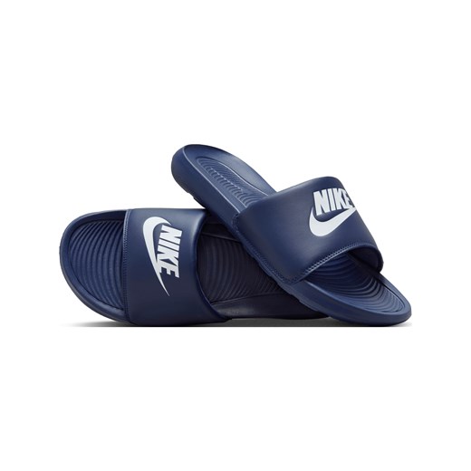Klapki męskie Nike Victori One - Niebieski ze sklepu Nike poland w kategorii Klapki męskie - zdjęcie 178605266