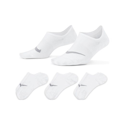 Damskie skarpety treningowe Nike Everyday Plus Lightweight (3 pary) - Biel ze sklepu Nike poland w kategorii Skarpetki damskie - zdjęcie 178605546