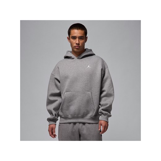 Męska bluza z kapturem o kroju oversize Jordan Brooklyn Fleece - Szary ze sklepu Nike poland w kategorii Bluzy męskie - zdjęcie 178605675