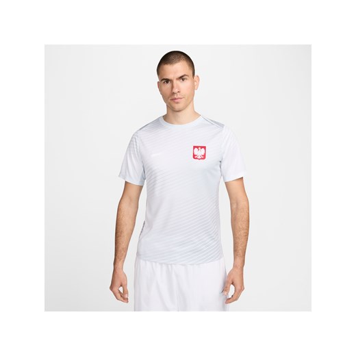 Męska koszulka piłkarska z krótkim rękawem Nike Dri-FIT Polska Academy Pro - Szary ze sklepu Nike poland w kategorii T-shirty męskie - zdjęcie 178605798