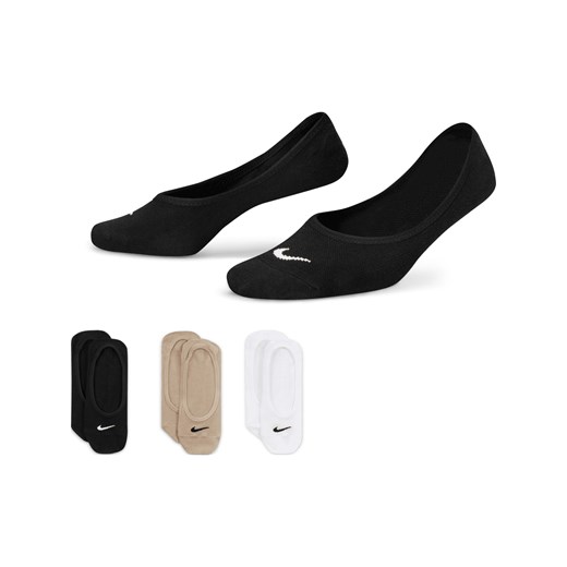 Damskie treningowe skarpety stopki Nike Everyday Lightweight (3 pary) - Wielokolorowe ze sklepu Nike poland w kategorii Skarpetki damskie - zdjęcie 178605966