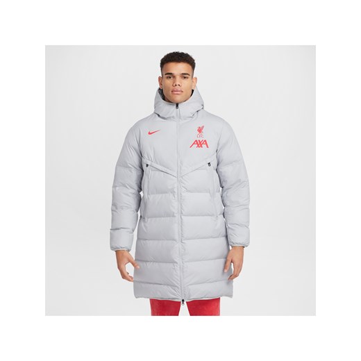 Męska parka piłkarska z kapturem Nike Storm-FIT Liverpool F.C. Strike Windrunner PrimaLoft® - Szary ze sklepu Nike poland w kategorii Kurtki męskie - zdjęcie 178606075