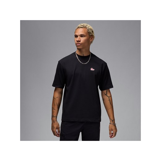 Męski T-shirt z naszywką Sneaker Jordan Brand - Czerń ze sklepu Nike poland w kategorii T-shirty męskie - zdjęcie 178606096