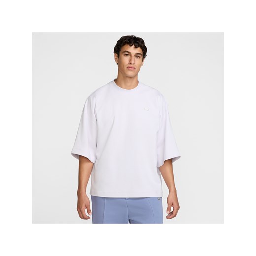 Męska koszulka piłkarska z krótkim rękawem i grafiką Nike Inter Mediolan Tech Fleece (wersja wyjazdowa) - Szary ze sklepu Nike poland w kategorii T-shirty męskie - zdjęcie 178606226