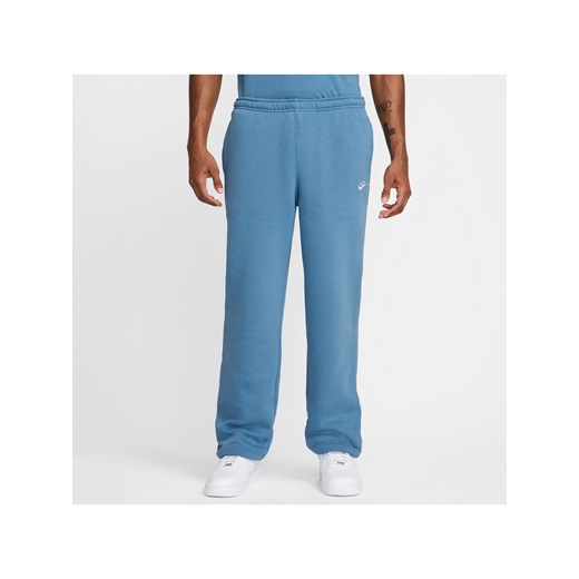 Męskie spodnie z dzianiny Nike Sportswear Club - Niebieski ze sklepu Nike poland w kategorii Spodnie męskie - zdjęcie 178606419