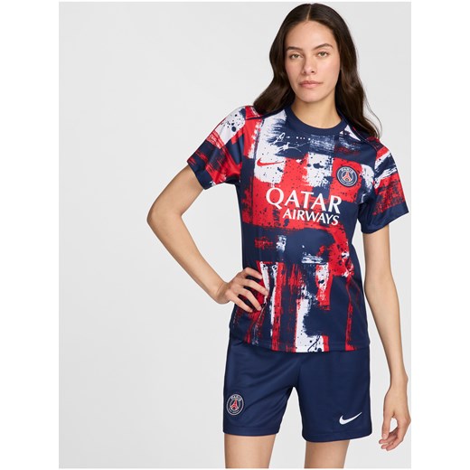 Damska przedmeczowa koszulka piłkarska Nike Dri-FIT Paris Saint-Germain Academy Nike XS (EU 32-34) Nike poland