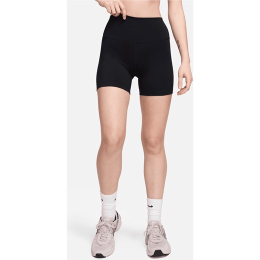 Damskie kolarki z wysokim stanem 13 cm Nike One - Czerń ze sklepu Nike poland w kategorii Szorty - zdjęcie 178606629