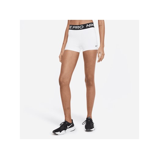 Spodenki damskie Nike Pro 8 cm - Biel ze sklepu Nike poland w kategorii Szorty - zdjęcie 178606689