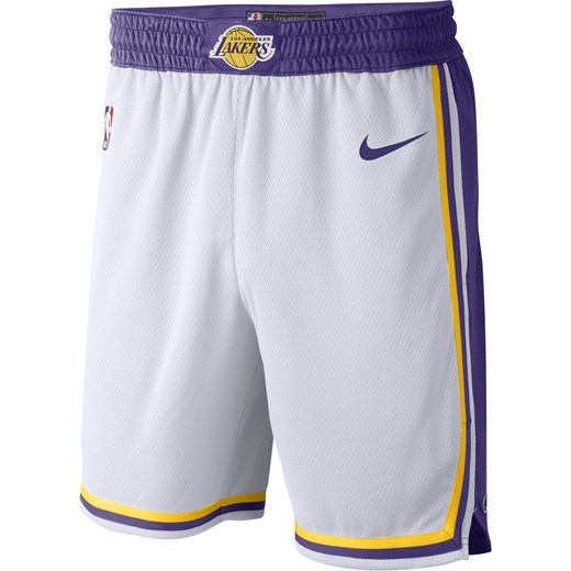Spodenki męskie Los Angeles Lakers Nike NBA Swingman - Biel ze sklepu Nike poland w kategorii Spodenki męskie - zdjęcie 178606839