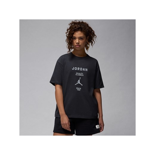 Damski T-shirt o fasonie typu girlfriend Jordan - Czerń ze sklepu Nike poland w kategorii Bluzki damskie - zdjęcie 178606897