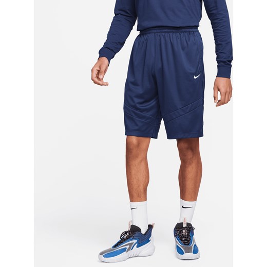 Męskie spodenki do koszykówki Dri-FIT Nike Icon 28 cm - Niebieski ze sklepu Nike poland w kategorii Spodenki męskie - zdjęcie 178606898