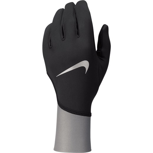 Damskie rękawiczki do biegania o średniej grubości Therma-FIT Nike Pacer - Czerń ze sklepu Nike poland w kategorii Rękawiczki damskie - zdjęcie 178606936