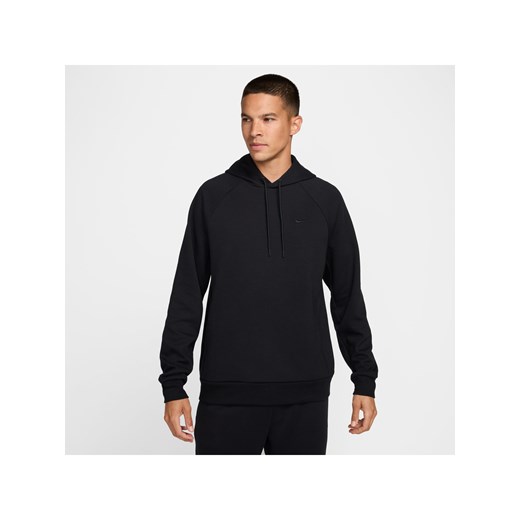 Męska funkcjonalna bluza z kapturem i ochroną przed promieniowaniem UV Dri-FIT Nike Primary Fleece - Czerń ze sklepu Nike poland w kategorii Bluzy męskie - zdjęcie 178607096