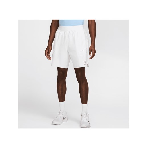 Męskie spodenki tenisowe 20 cm Dri-FIT NikeCourt Advantage - Biel ze sklepu Nike poland w kategorii Spodenki męskie - zdjęcie 178607195
