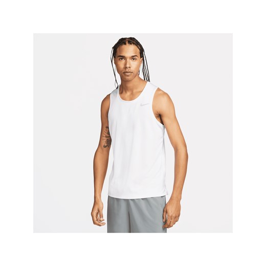 Męska koszulka bez rękawów do biegania Dri-FIT Nike Miler - Biel ze sklepu Nike poland w kategorii T-shirty męskie - zdjęcie 178607196