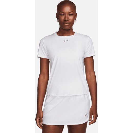 Damska koszulka z krótkim rękawem Dri-FIT Nike One Classic - Biel ze sklepu Nike poland w kategorii Bluzki damskie - zdjęcie 178607197