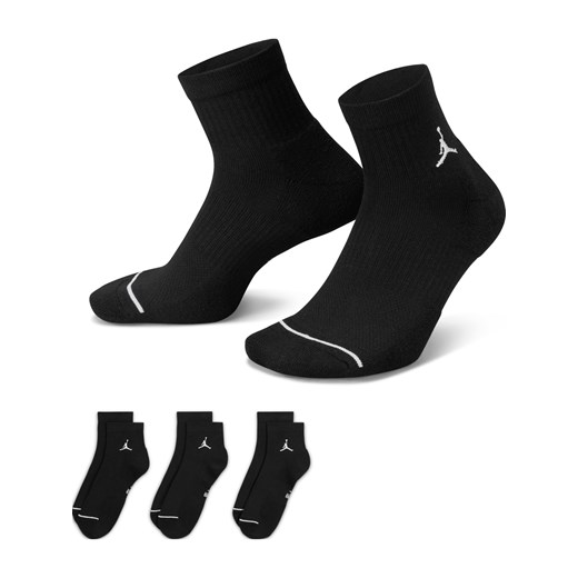 Skarpety do kostki Everyday Jordan (3 pary) - Czerń ze sklepu Nike poland w kategorii Skarpetki męskie - zdjęcie 178607326