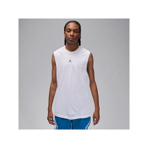 Męska koszulka bez rękawów Dri-FIT Jordan Sport - Biel ze sklepu Nike poland w kategorii T-shirty męskie - zdjęcie 178607428