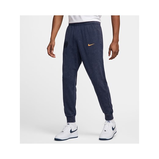 Męskie joggery piłkarskie z dzianiny dresowej Nike Football Inter Mediolan Club Nike S promocyjna cena Nike poland