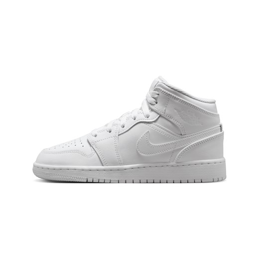 Buty dla dużych dzieci Jordan 1 Mid - Biel ze sklepu Nike poland w kategorii Buty sportowe dziecięce - zdjęcie 178607455
