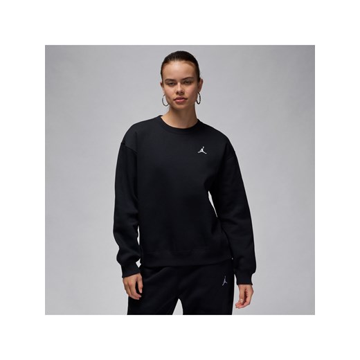 Damska bluza dresowa z półokrągłym dekoltem Jordan Brooklyn Fleece - Czerń ze sklepu Nike poland w kategorii Bluzy damskie - zdjęcie 178607588