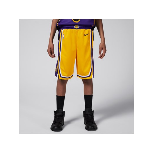 Spodenki dla dużych dzieci (chłopców) Nike NBA Swingman Los Angeles Lakers Icon Edition 2023/24 - Żółty ze sklepu Nike poland w kategorii Spodenki chłopięce - zdjęcie 178607889