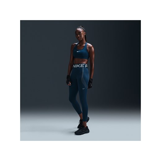 Damskie legginsy 7/8 z wysokim stanem Nike Pro Sculpt - Niebieski ze sklepu Nike poland w kategorii Spodnie damskie - zdjęcie 178607967