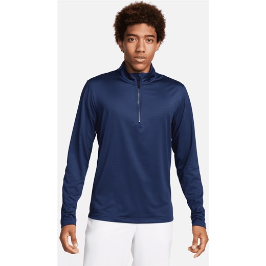 Męska koszulka do golfa z zamkiem 1/2 Dri-FIT Nike Victory - Niebieski ze sklepu Nike poland w kategorii T-shirty męskie - zdjęcie 178607998