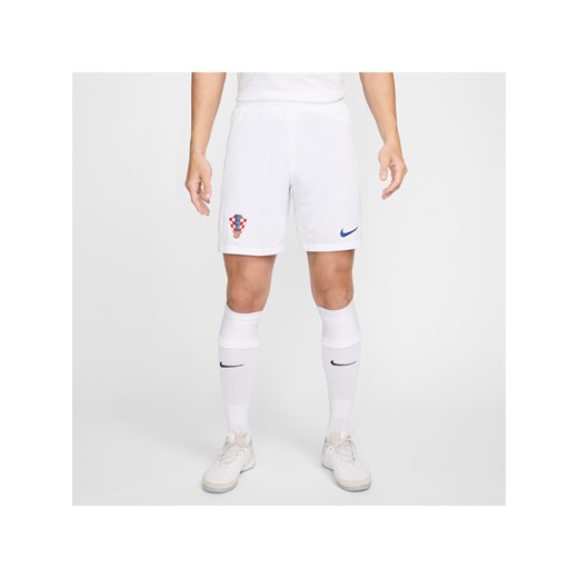 Męskie spodenki piłkarskie Nike Dri-FIT Chorwacja Stadium 2024/25 (wersja domowa/wyjazdowa) (replika) - Biel ze sklepu Nike poland w kategorii Spodenki męskie - zdjęcie 178608107