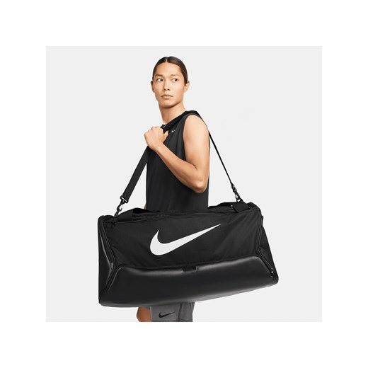 Torba treningowa Nike Brasilia 9.5 (rozmiar L, 95 l) - Czerń ze sklepu Nike poland w kategorii Torby sportowe - zdjęcie 178608506