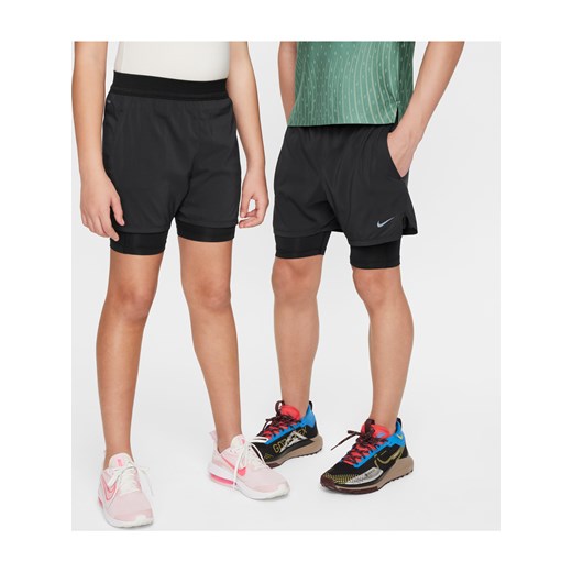 Spodenki treningowe dla dużych dzieci (chłopców) Dri-FIT ADV Nike Multi Tech - Czerń ze sklepu Nike poland w kategorii Spodenki chłopięce - zdjęcie 178608538