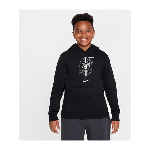 Bluza z kapturem dla dużych dzieci Nike NFL Las Vegas Raiders Icon - Czerń Nike XL Nike poland