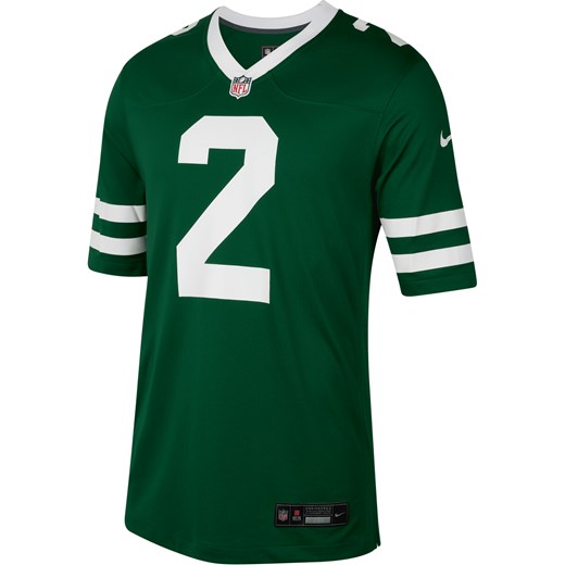 Męska koszulka meczowa do futbolu amerykańskiego Zach Wilson New York Jets Nike NFL - Zieleń ze sklepu Nike poland w kategorii T-shirty męskie - zdjęcie 178608929