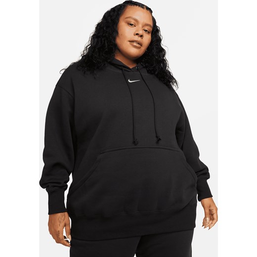Damska bluza z kapturem o kroju oversize Nike Sportswear Phoenix Fleece (duże rozmiary) - Czerń ze sklepu Nike poland w kategorii Bluzy damskie - zdjęcie 178609036