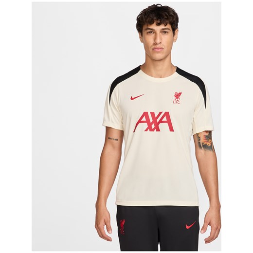 Męska dzianinowa koszulka piłkarska z krótkim rękawem Nike Dri-FIT Liverpool F.C. Strike Special Edition - Biel ze sklepu Nike poland w kategorii T-shirty męskie - zdjęcie 178609077