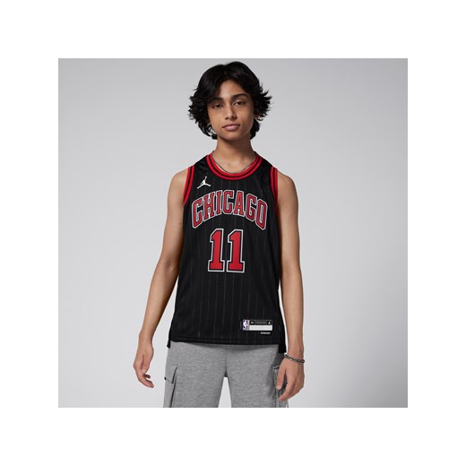 Koszulka dla dużych dzieci Nike Dri-FIT Swingman Chicago Bulls Statement Edition - Czerń ze sklepu Nike poland w kategorii T-shirty chłopięce - zdjęcie 178609126