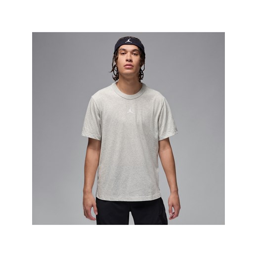 Męska koszulka z krótkim rękawem Dri-FIT Jordan Sport - Szary ze sklepu Nike poland w kategorii T-shirty męskie - zdjęcie 178609207