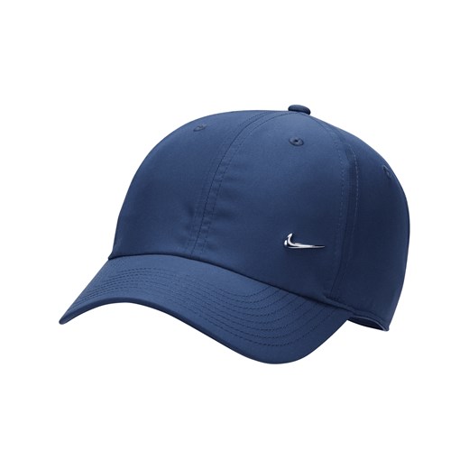 Czapka o nieusztywnionej konstrukcji z metalowym logo Swoosh Nike Dri-FIT Club - Niebieski ze sklepu Nike poland w kategorii Czapki z daszkiem męskie - zdjęcie 178609238