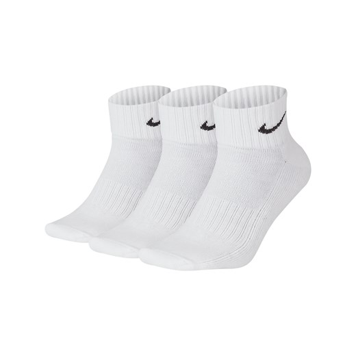 Skarpety do kostki z amortyzacją Nike (3 pary) - Biel Nike 46-50 Nike poland