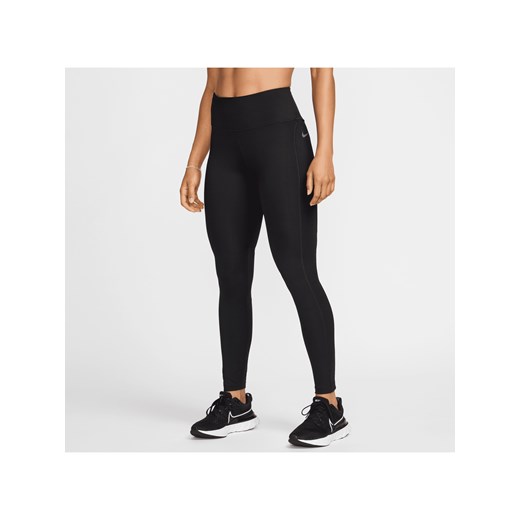 Damskie legginsy do biegania ze średnim stanem i kieszenią Nike Epic Fast - Czerń ze sklepu Nike poland w kategorii Spodnie damskie - zdjęcie 178609375