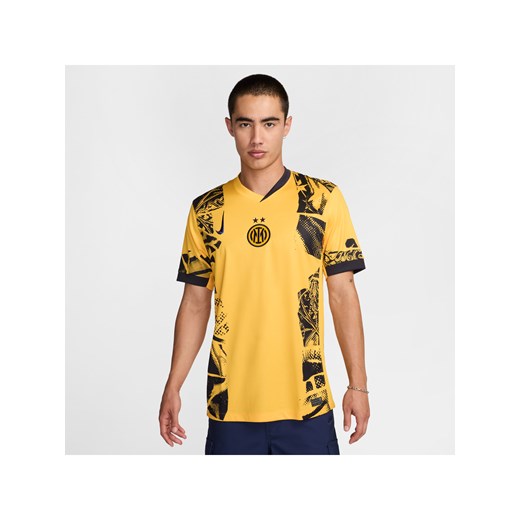 Męska koszulka piłkarska Nike Dri-FIT Inter Mediolan Stadium 2024/25 (wersja trzecia) – replika - Żółty ze sklepu Nike poland w kategorii T-shirty męskie - zdjęcie 178609477
