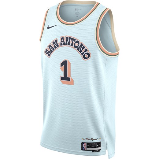 Koszulka męska Nike Dri-FIT NBA Swingman Victor Wembanyama San Antonio Spurs City Edition 2024/25 - Niebieski ze sklepu Nike poland w kategorii T-shirty męskie - zdjęcie 178609606