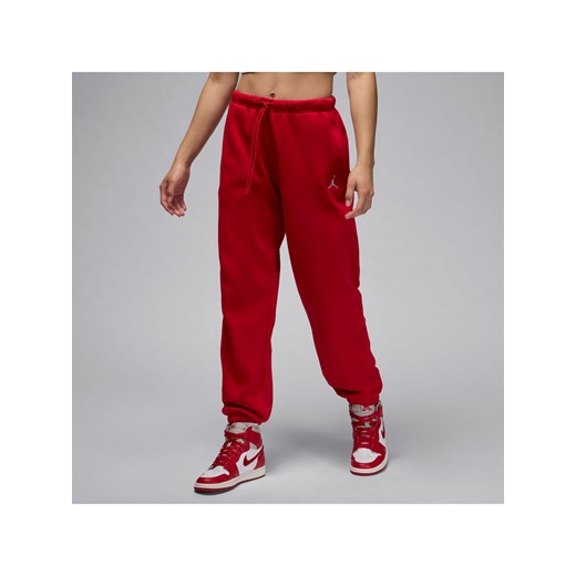 Spodnie damskie Jordan Brooklyn Fleece - Czerwony ze sklepu Nike poland w kategorii Spodnie damskie - zdjęcie 178609728
