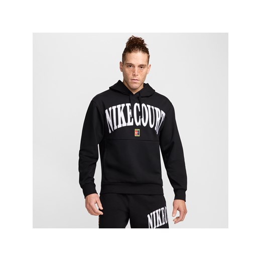 Męska dzianinowa bluza z kapturem do tenisa Dri-FIT NikeCourt Heritage - Czerń ze sklepu Nike poland w kategorii Bluzy męskie - zdjęcie 178609757